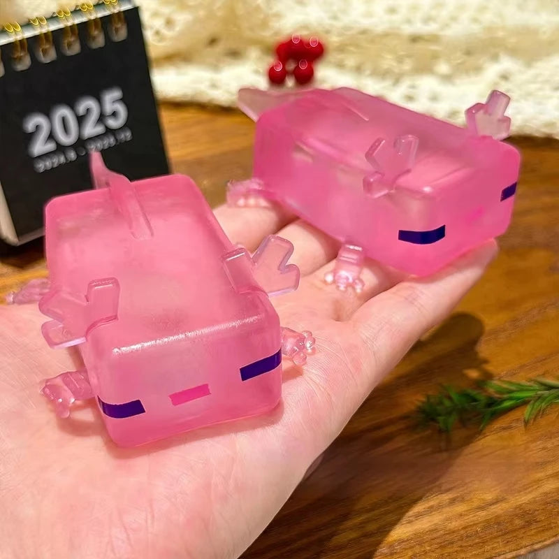 Squishy Minecraft Axolotyl toy