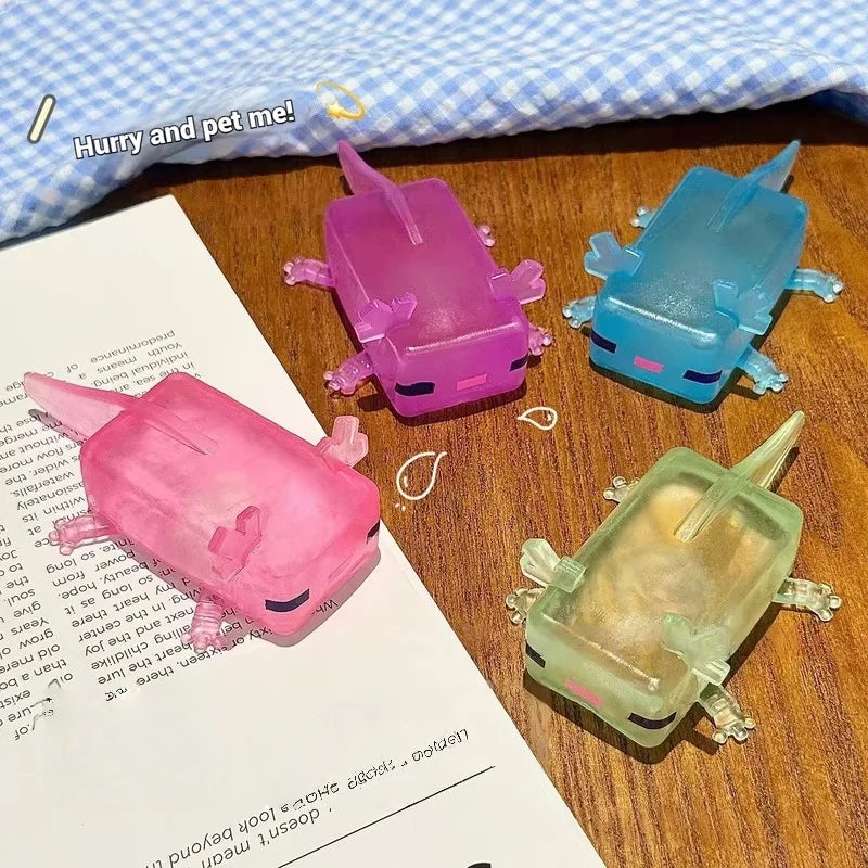 Squishy Minecraft Axolotyl toy