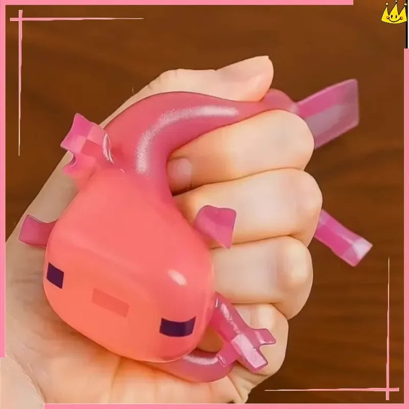 Squishy Minecraft Axolotyl toy