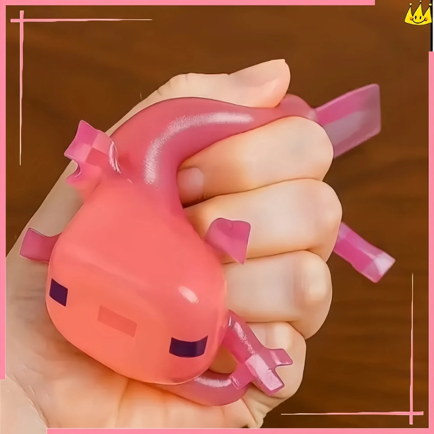 Squishy Minecraft Axolotyl toy