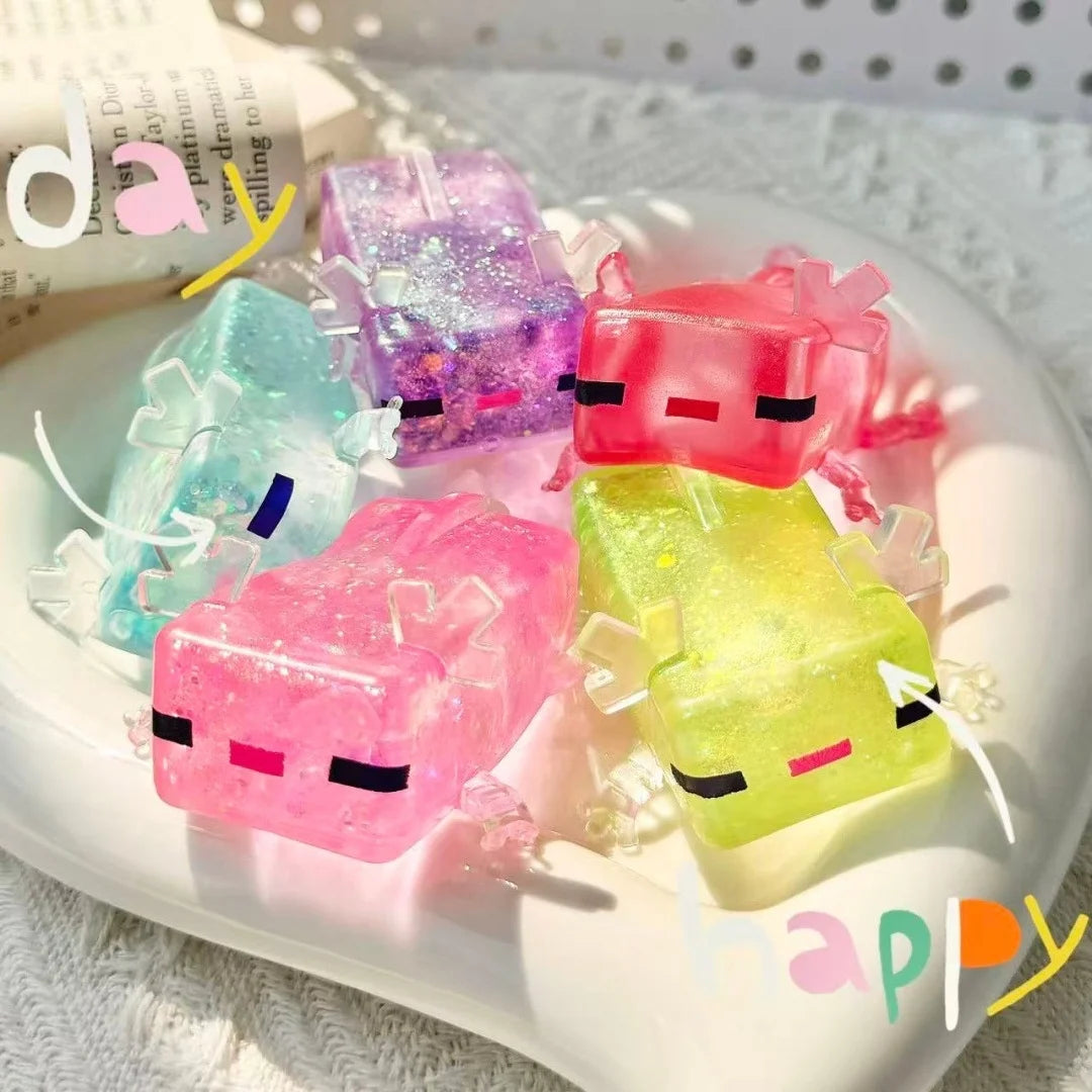 Squishy Minecraft Axolotyl toy