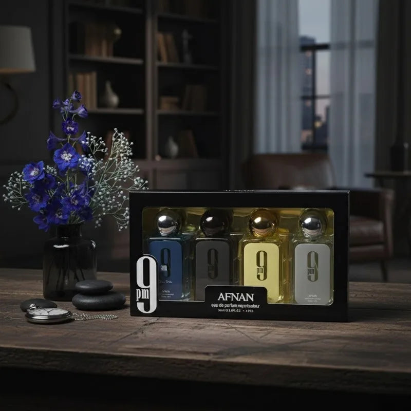 4 30ml AFNAN 9pm, 9am men's fragrance set